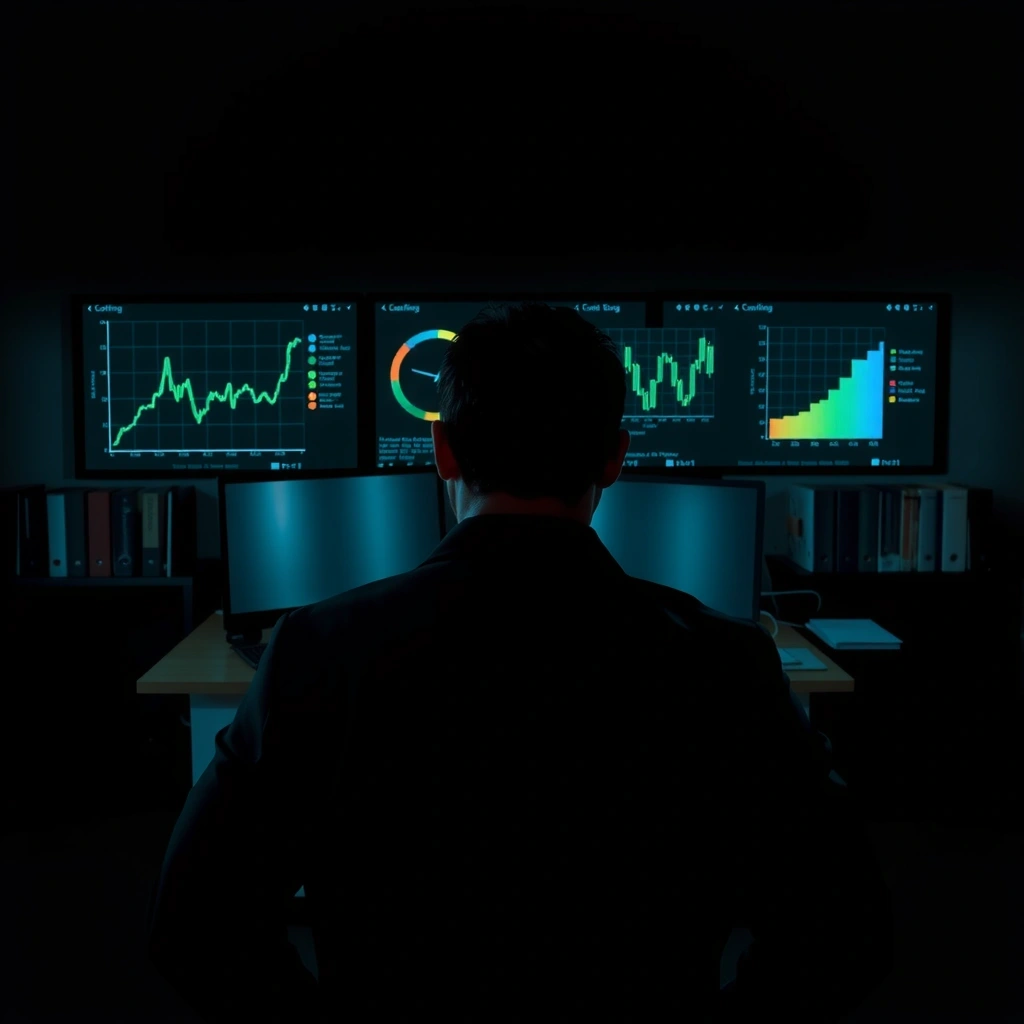 Digital data visualization representing cookie tracking